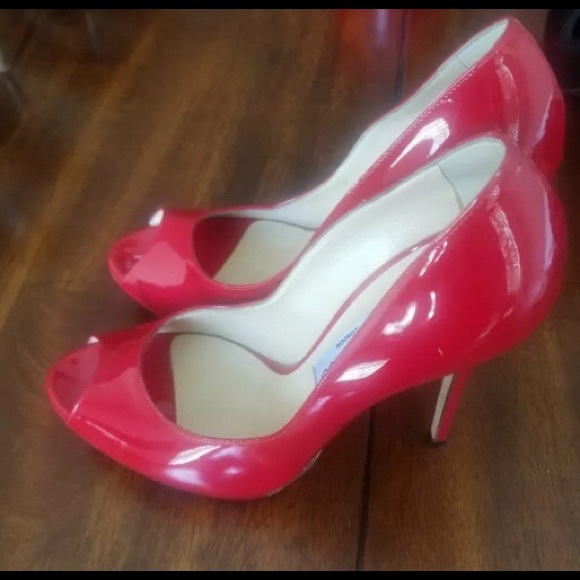 Jimmy Choo Shoes - JIMMY CHOO 💯% authentic red patent stilettos💄👠
